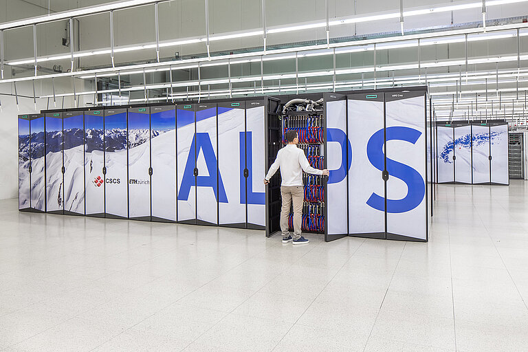The "Alps" research infrastructure. (Image: Marco Abram, CSCS)